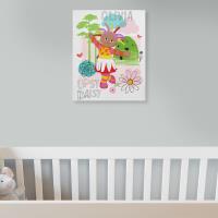 Personalised Upsy Daisy Canvas Print Extra Image 2 Preview